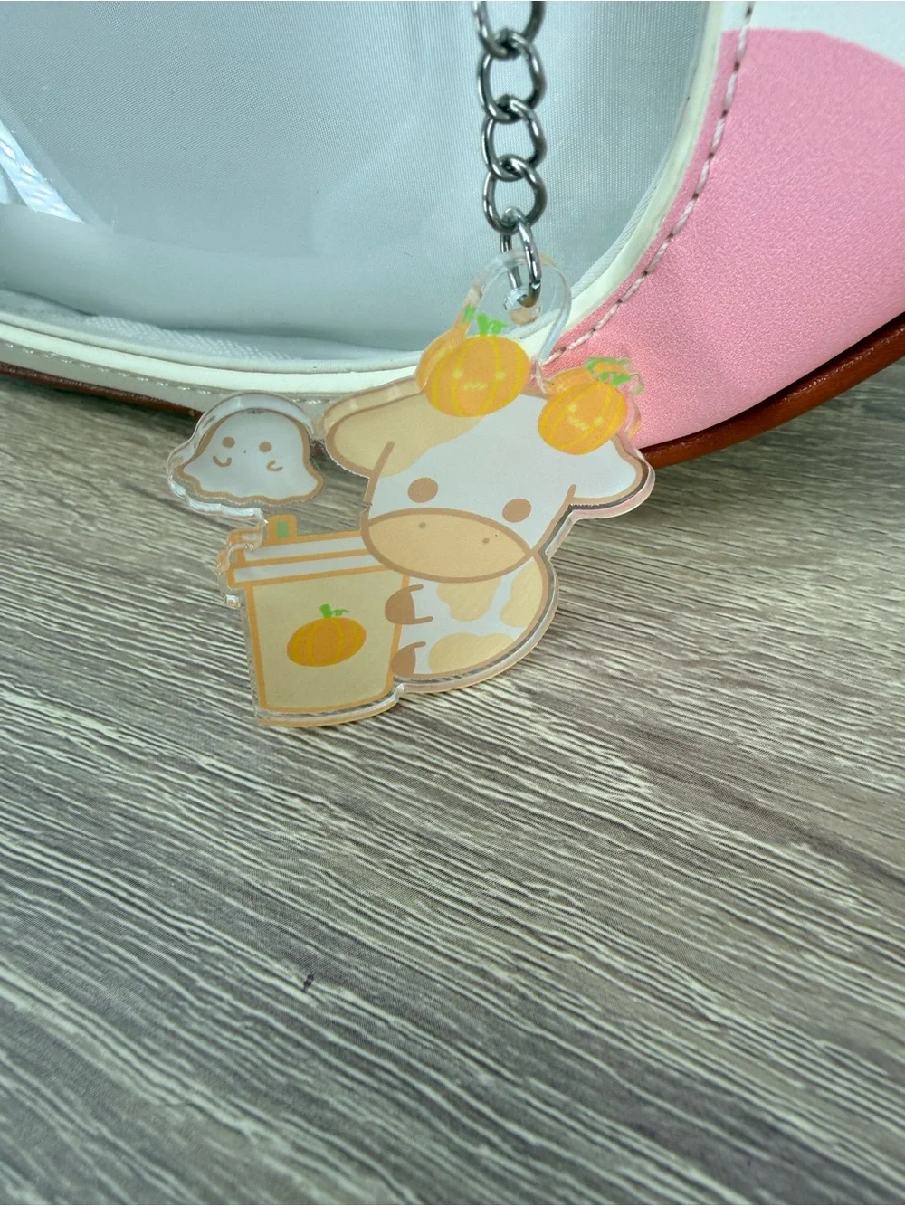Pwuffy Strawberry Fruit Cow Ita Bag Convertible Mini Backpack Crossbody Purse